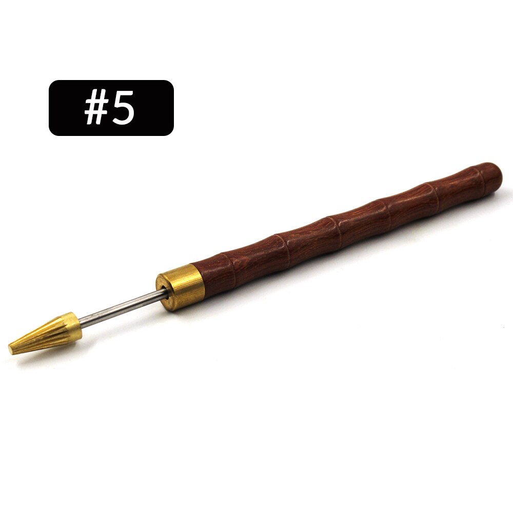 Bolígrafo aplicador de cuero para pintura al óleo, herramienta de fabricación de pintura al óleo artesanal, ,: 5
