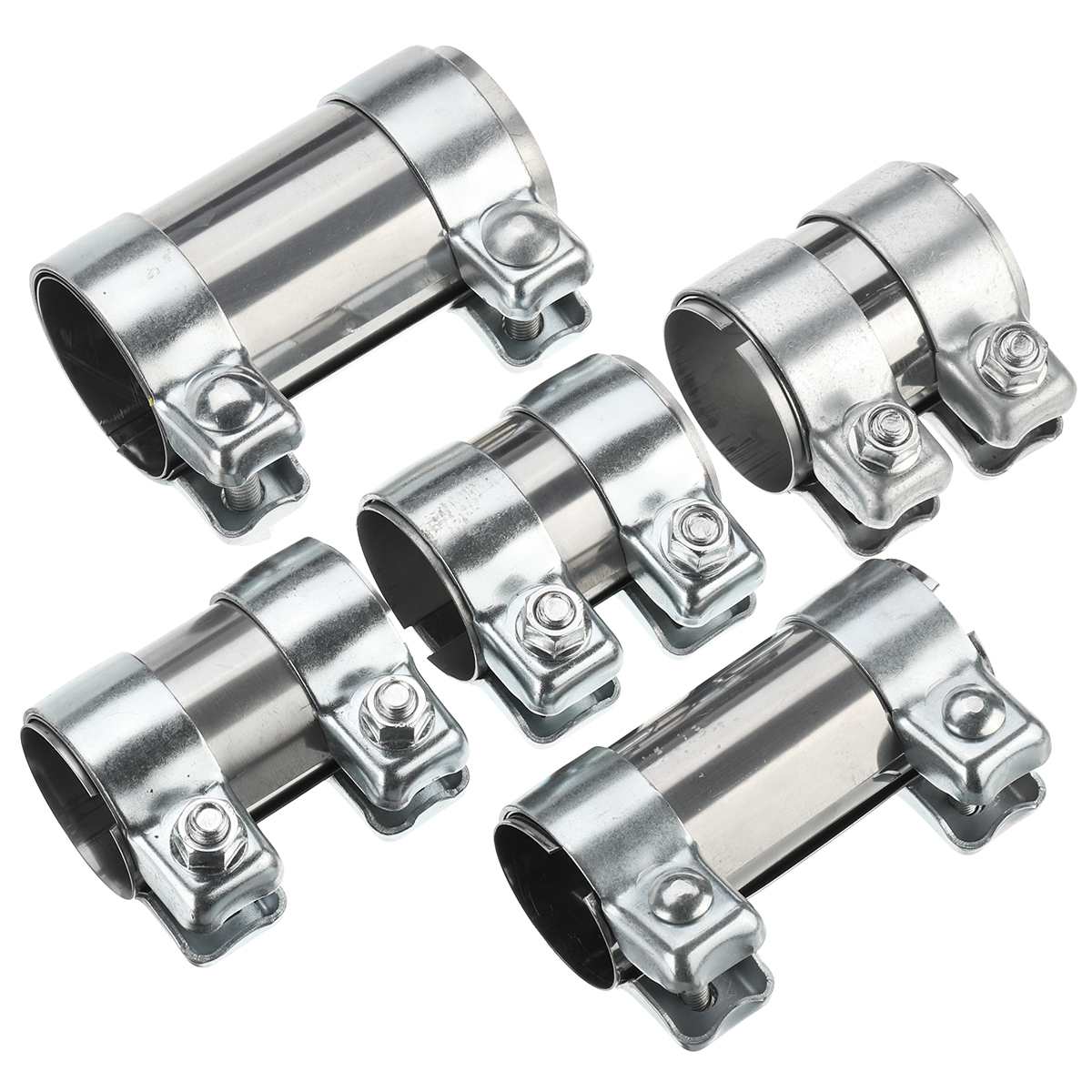 Connecteur de tuyau d'échappement 2 "/2.25"/2.5 "/2.75", manchon de jonction avec pince, Tube de jonction en acier inoxydable