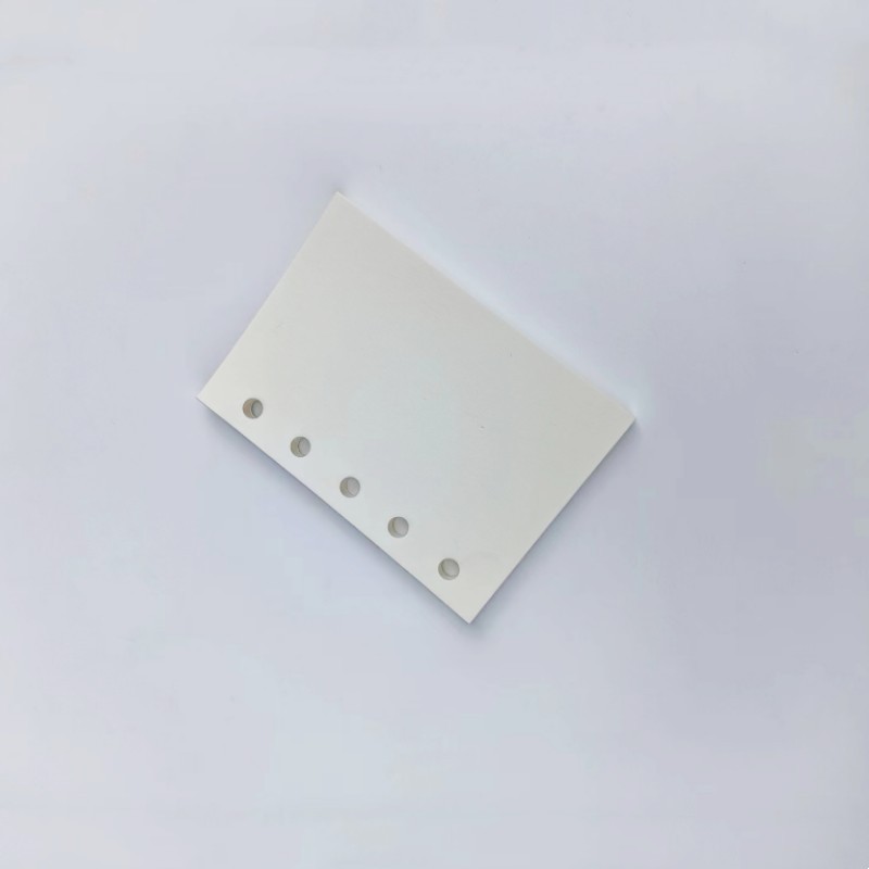 M5 5 Holes 50Shhets Colorful Loose Leaf Notebook Refill Spiral Binder Inner Page To Do Line Dot Grid Inside Paper Stationery: Light Grey