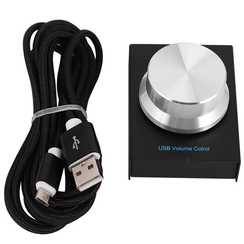 Usb Volume Control, Lossless Pc Computer Speaker o Volume Controller Knob, Adjuster Digital Control With One Key Mute Functi