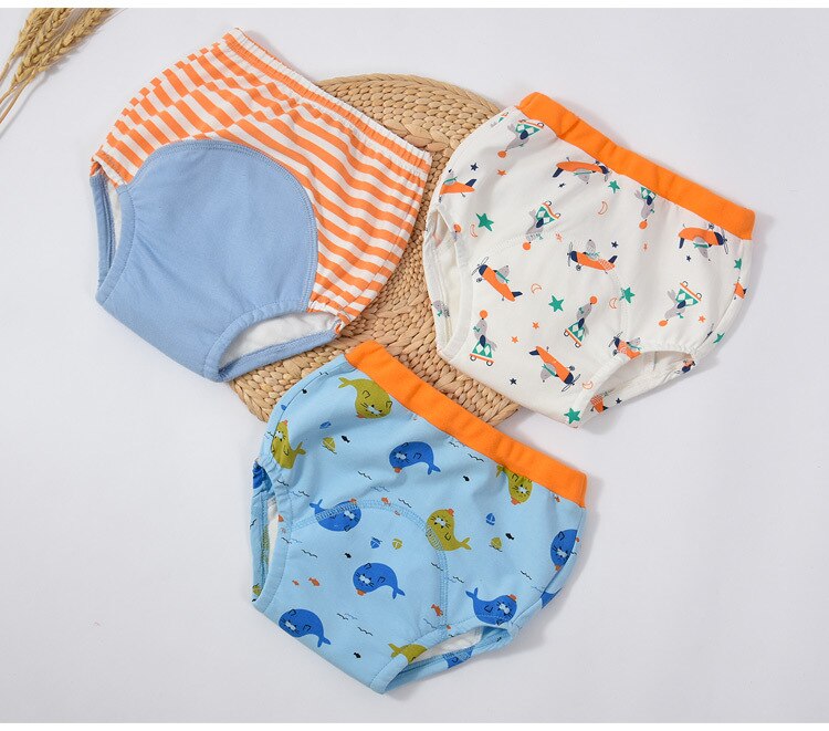 Mix-And-Match Super Thick Waterproof 6 Layers Baby Potty Training Pant Infant Underwear Panties Newbear Undeclothing 3Pcs/lot