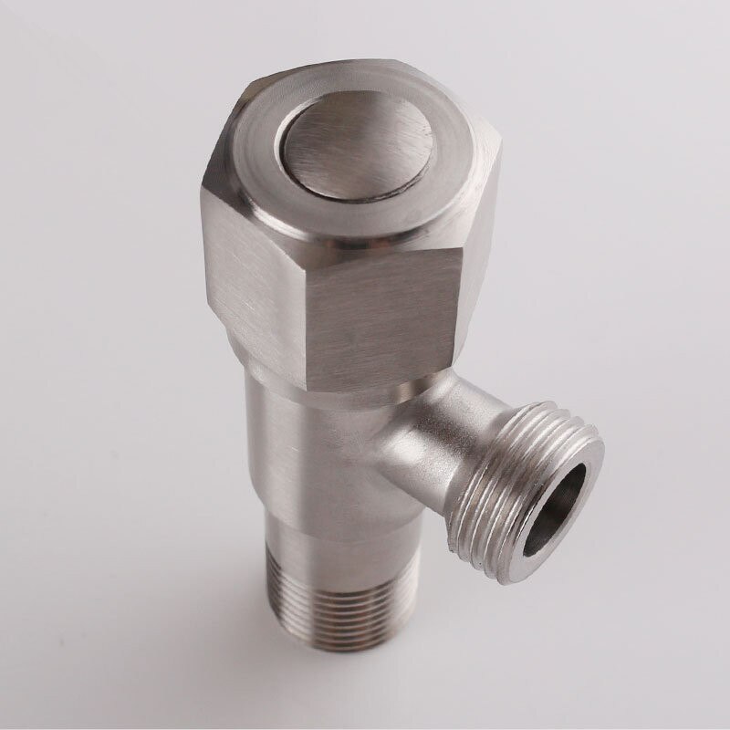 Angle Valve Filling Valves G1/2 Stainless Steel Closestool Water Heater &Cold Angle Valve Toilet Valve Bathroom Accessories: Pair Hexagon