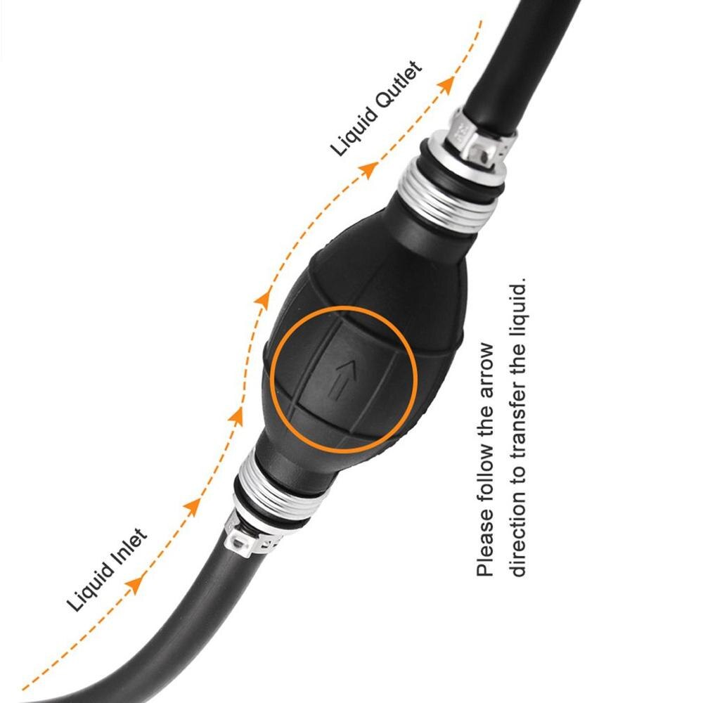 Auto Car Siphon Syphon Hose Tube Pump for Fluid Water Gas Gasoline Liquid Transfer Portable Manual Hand Pump Tools