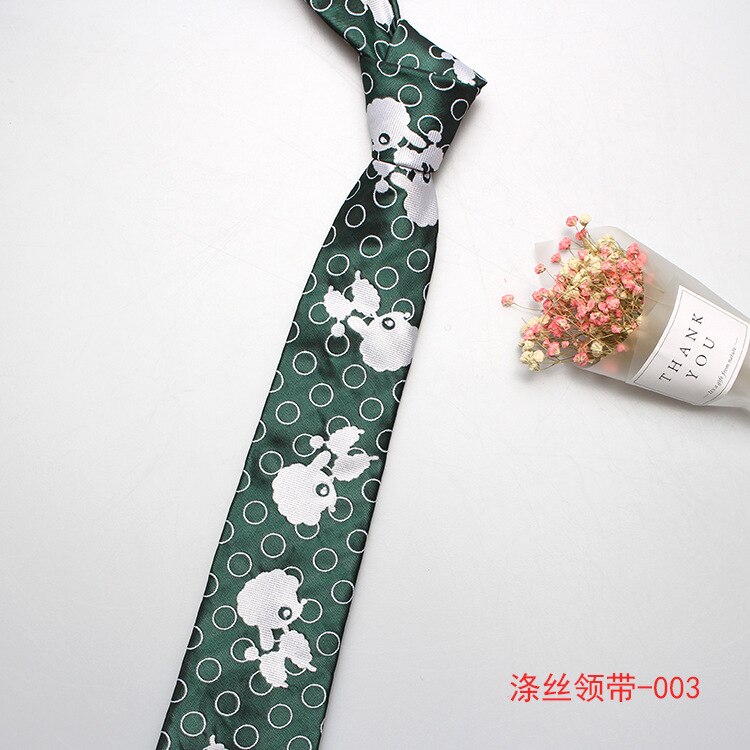 Linbaiway brand jacquard halsbånd til herre polyester slips slanke slips mænd forretningsdesignere krave brudgom corbatas: 003