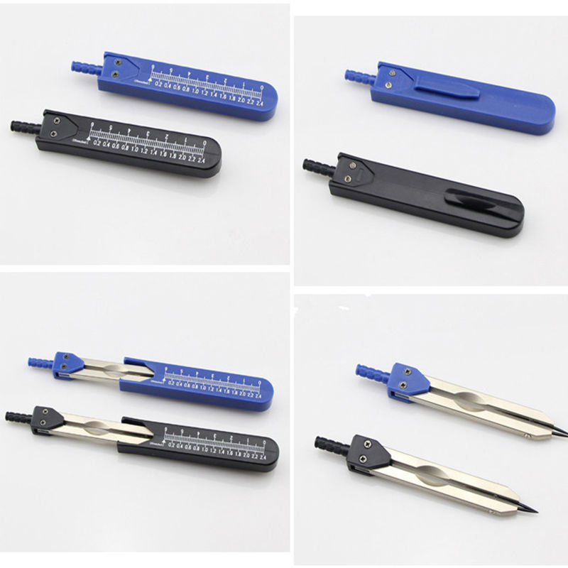 Herramienta de medición de calibradores EKG, divisor de electrocardiograma duradero para enfermería (11,5 cm/4,5 pulgadas), negro/azul/rosa, ECG EK