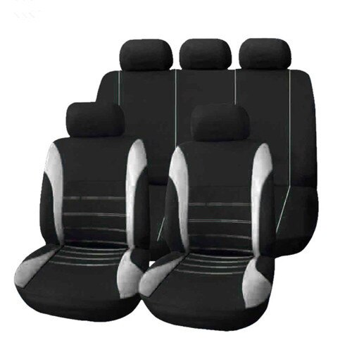 4pcs/9pcs car seat cover protective cover universal car accessories car seat cover: Five seats-gray