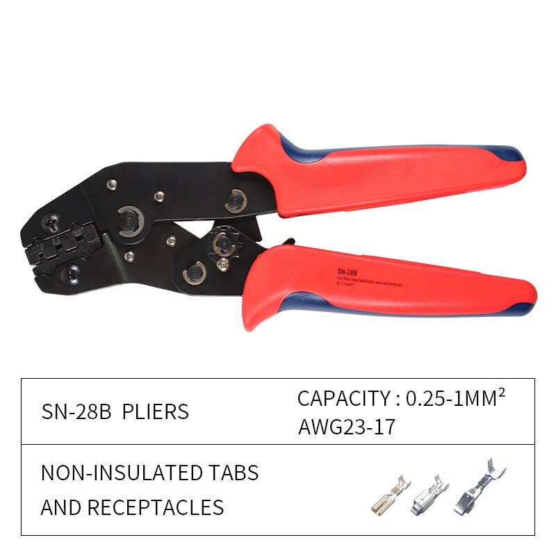 SN-28B 0.1-1mm pliers crimper alicate conjunto de ferramentas 620 pces 2.54mm dupont conectores e 460 pces 2.54mm JST-XH jst conector kit: SN-28B