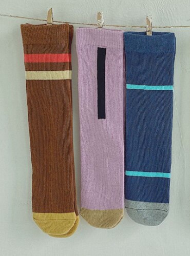 Herfst winter meisjes retro koreaanse stijl one size sokken zonder hak 1-8 jaar kinderen katoenen ademende sokken 3 paar: Beige