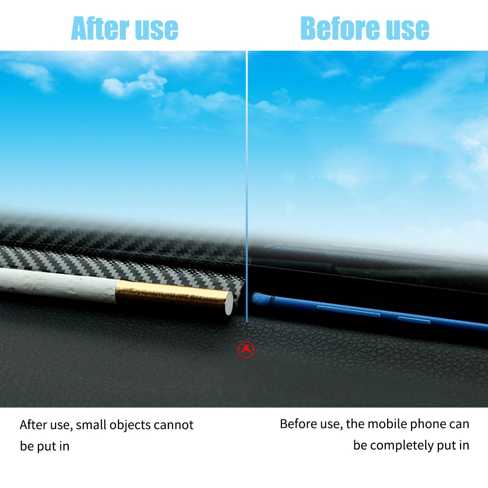 160 centimetri Rumore di Isolamento Parabrezza auto Accessori Antipolvere Cruscotto Bordi in Fibra di Carbonio A Tenuta Elastica auto Striscia di Tenuta