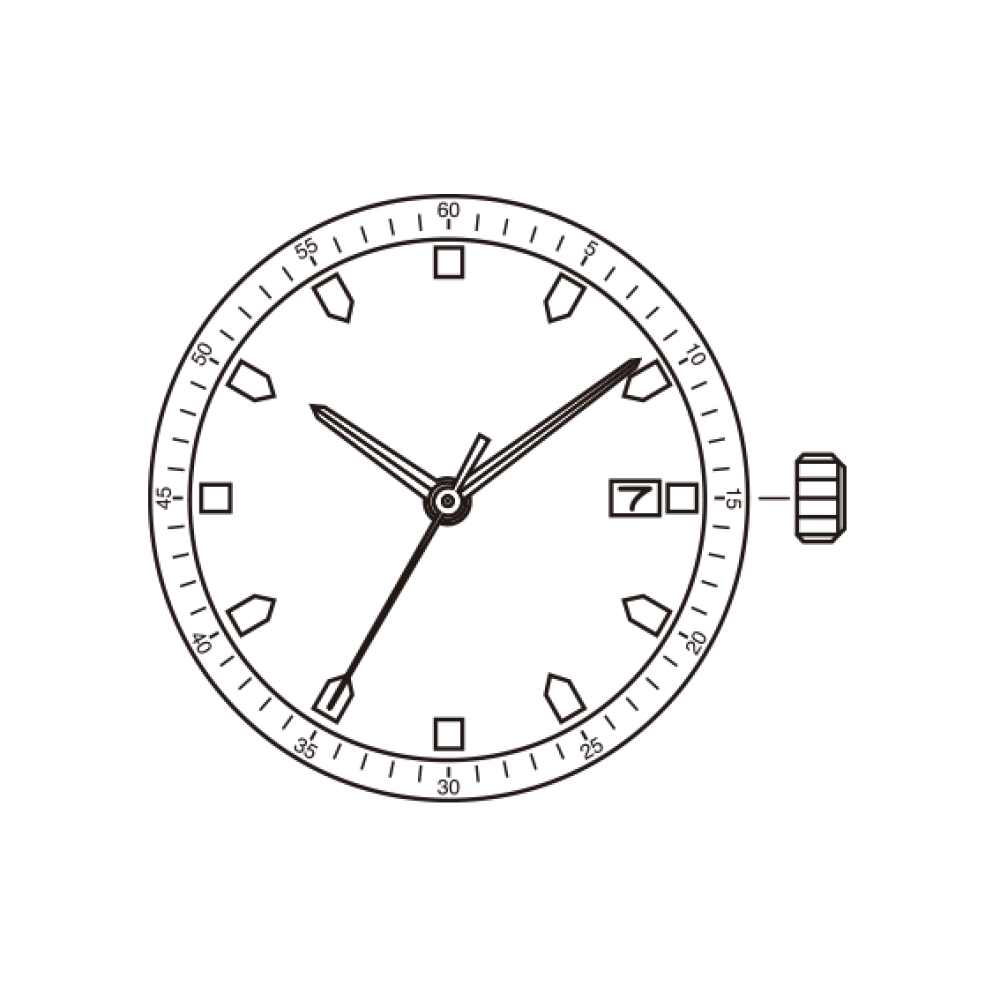 Miyota 2115 movimiento de cuarzo japonés 2115-3 movimiento piezas de reloj Accesorios de reparación con indicador de fecha calendario movimiento japonés