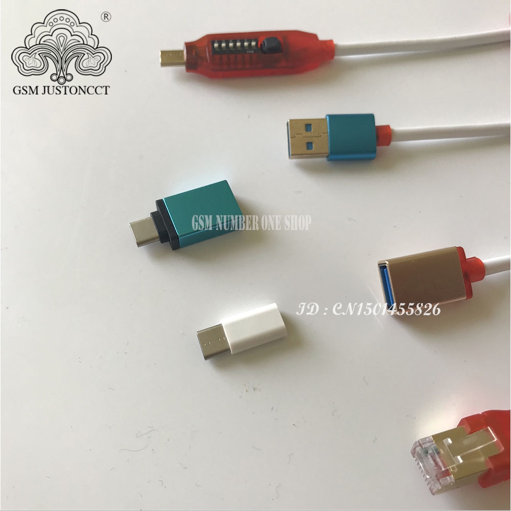 Micro USB RJ45 All in 1 Boot Cable for Qualcomm EDL/DFC/9008 Mode Support Fast Charge MTK/SPD Box Octopus Box Dongle USB Adapter