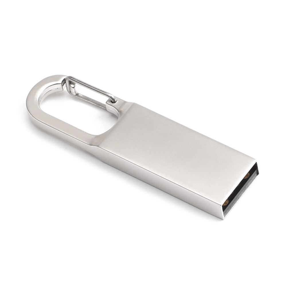 High Speed USB Memory Stick Metal USB 2.0 Flash Drive Pen 8GB/16GB/32GB/64GB/128GB Key Ring U Stick Memory Storage Pendrives: 8G