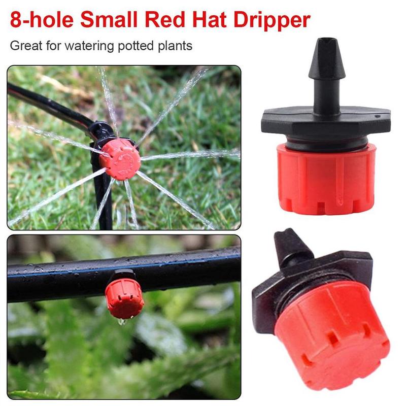 10pcs Adjustable Micro Bubbler Drip Irrigation Adjustable Emitter Stake Water Drippers For Micro-irrigation Garden Flower