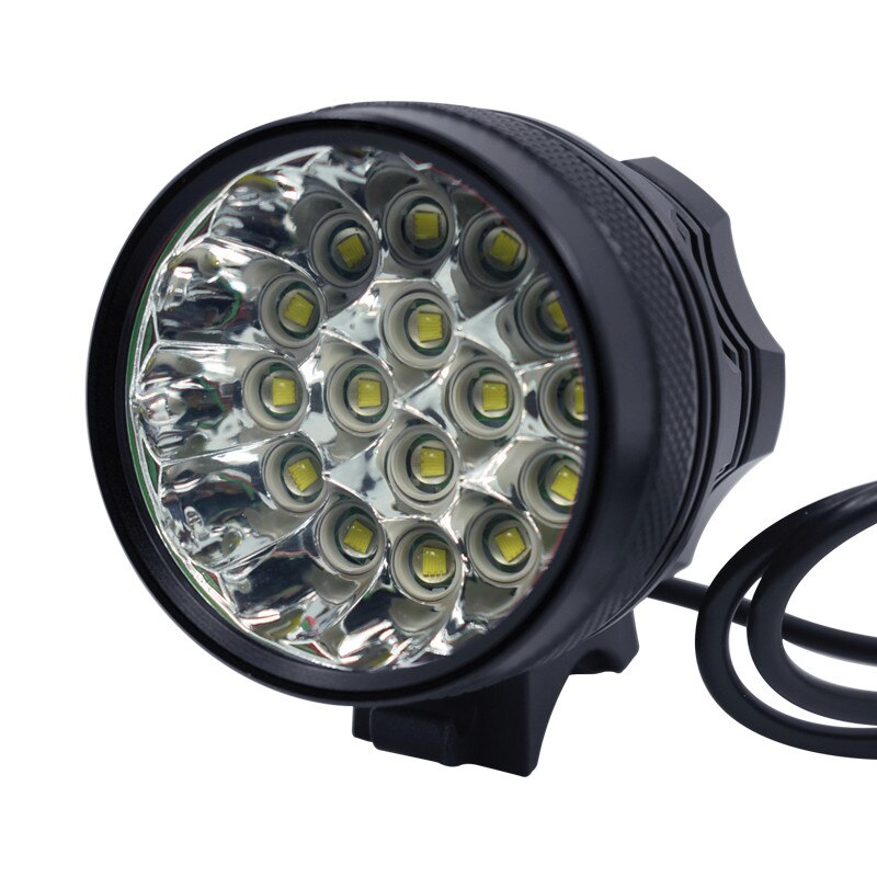 WasaFire 40000 lm 16 xT6 LED Fahrrad licht vorne Scheinwerfer Reiten Radfahren Fahrrad Front Licht für Outdoor Nacht Reiten Camping lampe: Black