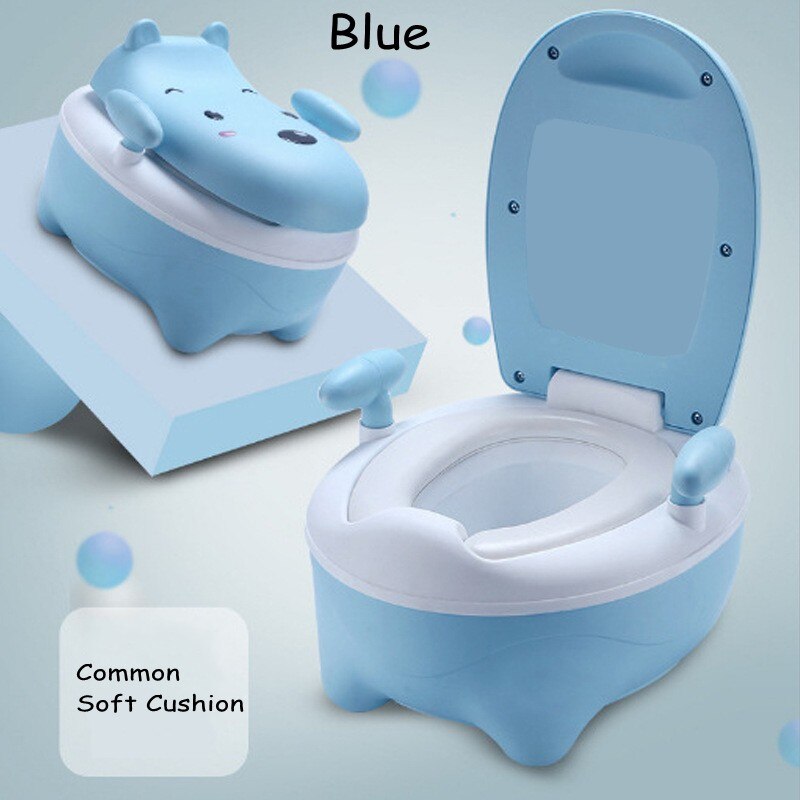 Bonbons couleur bébé infantile siège de toilette grand enfant enfants bébé toilette formation pot urinoirs tiroir Style facile à nettoyer: Blue Common Soft