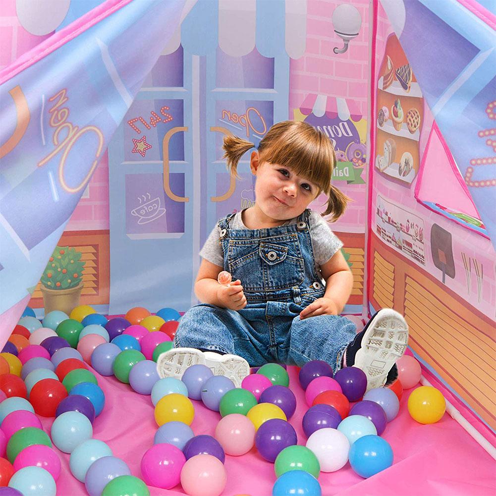 Nyeste børnetelt prinsesse prins legehus børn legehus indendørs udendørs legetøj telte til børn