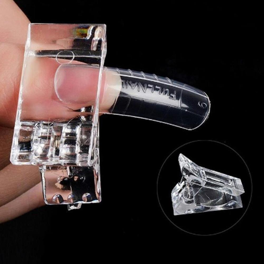 Transparante Polygel Quick Building Nagel Tips Clip Manicure Art Tool Gemaakt Van Fijne Plastic, Transparant, lichtgewicht Een