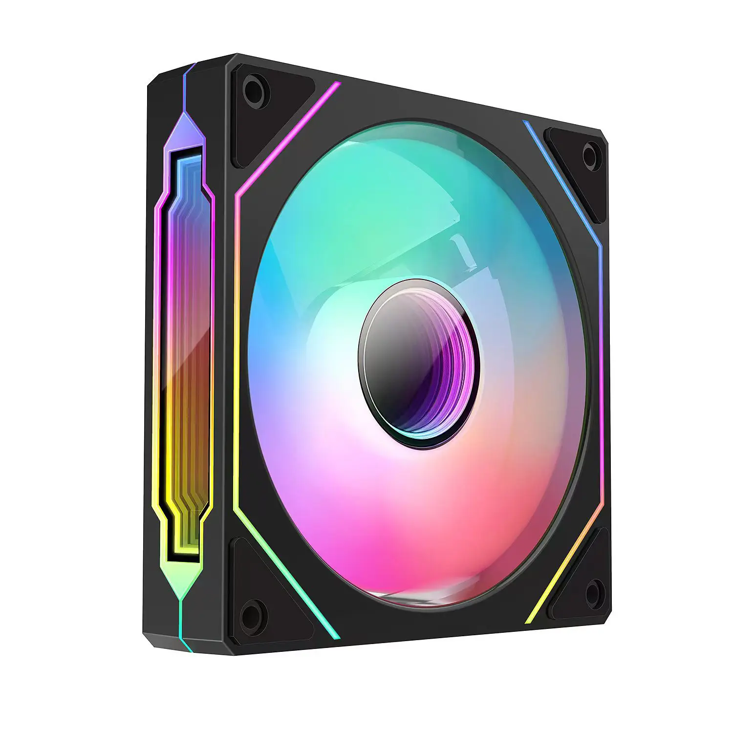 ICE Whale Prism 4 PRO 3PCS PC Case Fan 120mm ARGB Espelho Cíclico Efeito de Luz PWM 800-1800RPM CPU Cooler ventilador