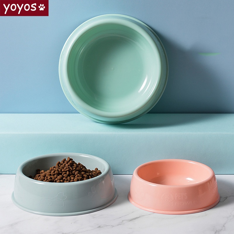 Bol à chien sûr et facile à nettoyer en plastique chat et chien bol peut nourrir l'eau chat et chien bol fournitures pour animaux de compagnie accessoires pour chiens
