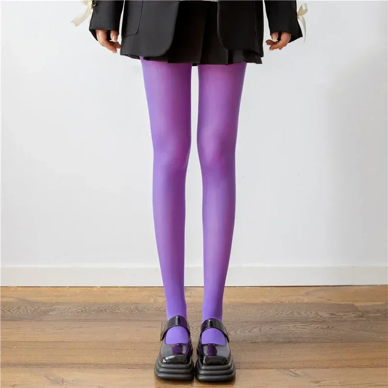 Trendix-medias rojas nuevas para mujer, pantimedias de encaje transparentes súper elásticas, medias sexis ajustadas y elegantes color Burdeos para invierno: Gris oscuro