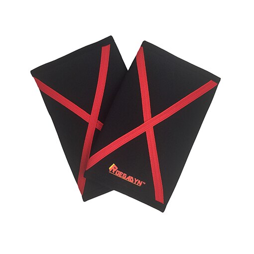 ROEGADYN 7mm krzyż sztywny neopren profesjonalna jakość wsparcie kolana moc Sport kompresyjny stabilizator kolana, niedźwiedź waga ciężka, Unisex: Red / M