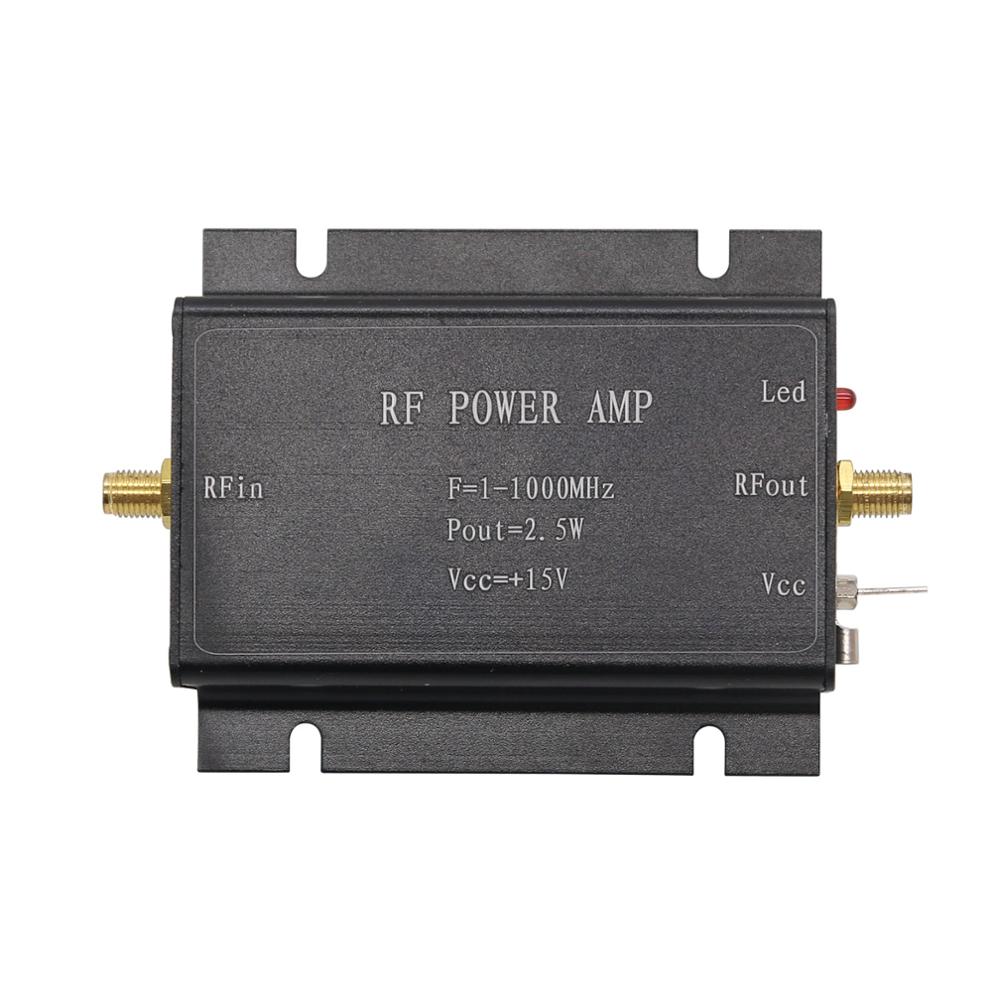 TZT 2.5W RF Power Amplifier 1-1000MHz Radio Frequency Power Amplifier Black