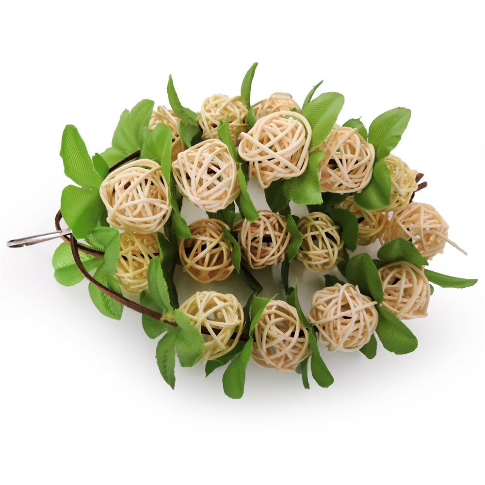 20cm Hanging Rattan Balls Toys Bird Interactive Bite Chew Toys For Parakeet Budgie Accessories Bird Playing Toys