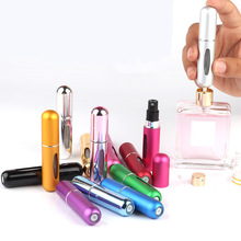 XZJJA Bodem gevulde Mini Parfum Spray Flessen Metalen Shell Spray Verstuiver Draagbare Reizen Parfum Opslag Fles Punten Bottelen