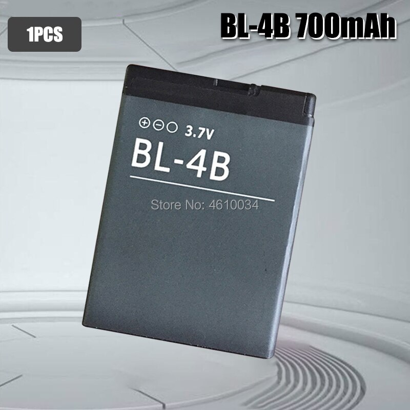 Batería de BL-4B Original para NOKIA, 2505, 3606, 3608, 2670, 2660, 2630, 5000, 6111, 7070, 7088, 7370 mAh: 1pcs