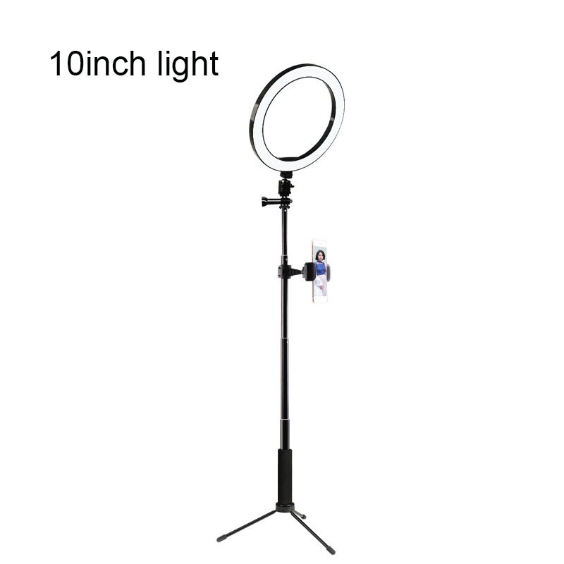 10 pollici LED Selfie Ring Light Studio fotografia Photo Fill Ring Light con treppiede per iphone Smartphone trucco luce di riempimento: 10inch light