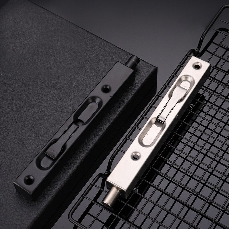 6 Inch Stainless Steel Hidden Door Bolt Security Guard Door Latch Sliding Door Lock Bathroom Bolt Dust Proof Hardware