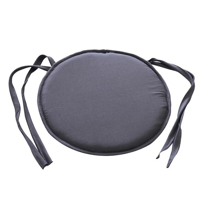 1 st rund stolsdyna inomhus uteplats kontor matsal stol sittdyna slips på fyrkantig trädgård kök matsal kudde bekväm: Mörkgrå 36 cmx 36cm