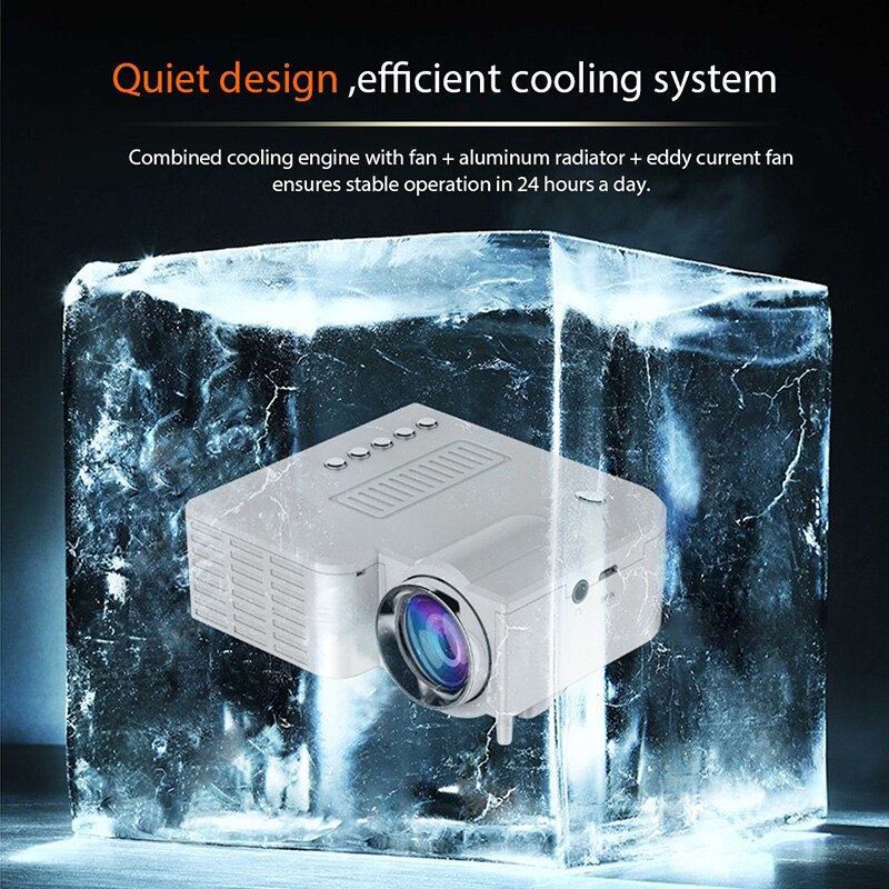 1080P Full HD LED Mini Projector Portable Home Theater Cinema LHB99