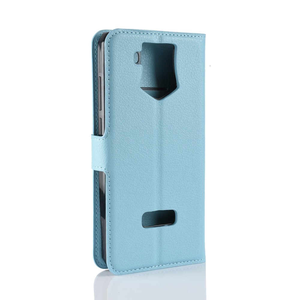 Oukitel K10 Back Cover Leather Flip Case Phone Case For Oukitel K10 Business Phone Bags Wallet Case Fitted Case: blue