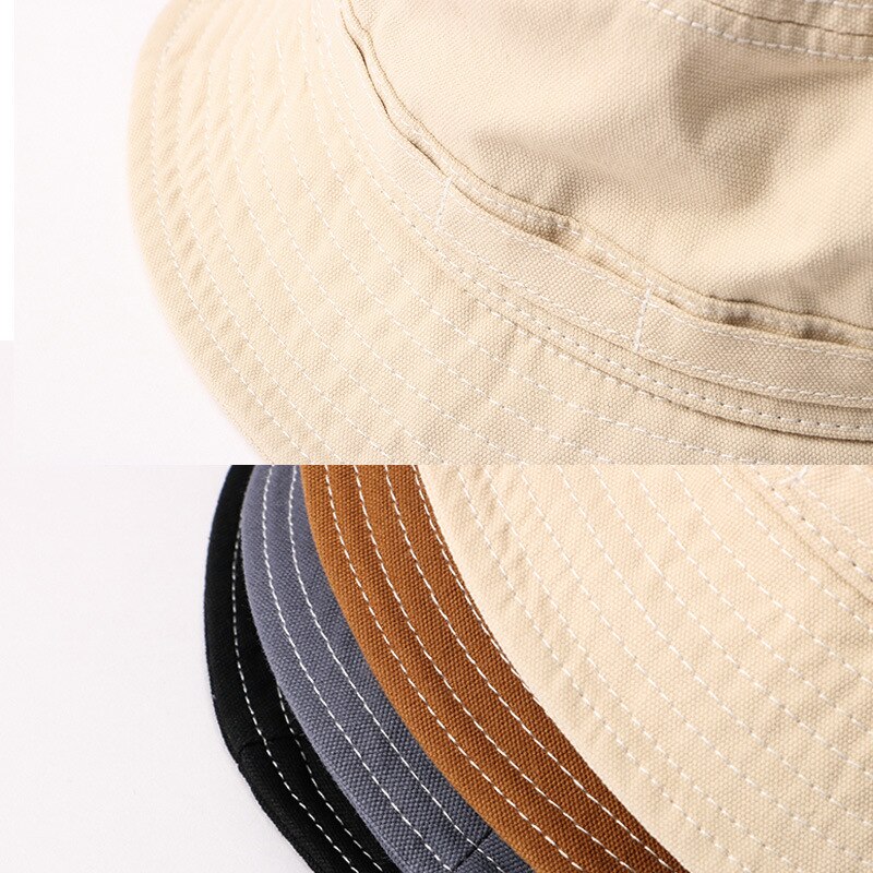 Alo Yoga Summer Fisherman Sun Hat Female Sunshade Sun Hat Tide Big Brim Pot Hat Outdoor Solid Color Canvas Uv Sun Protection Hat