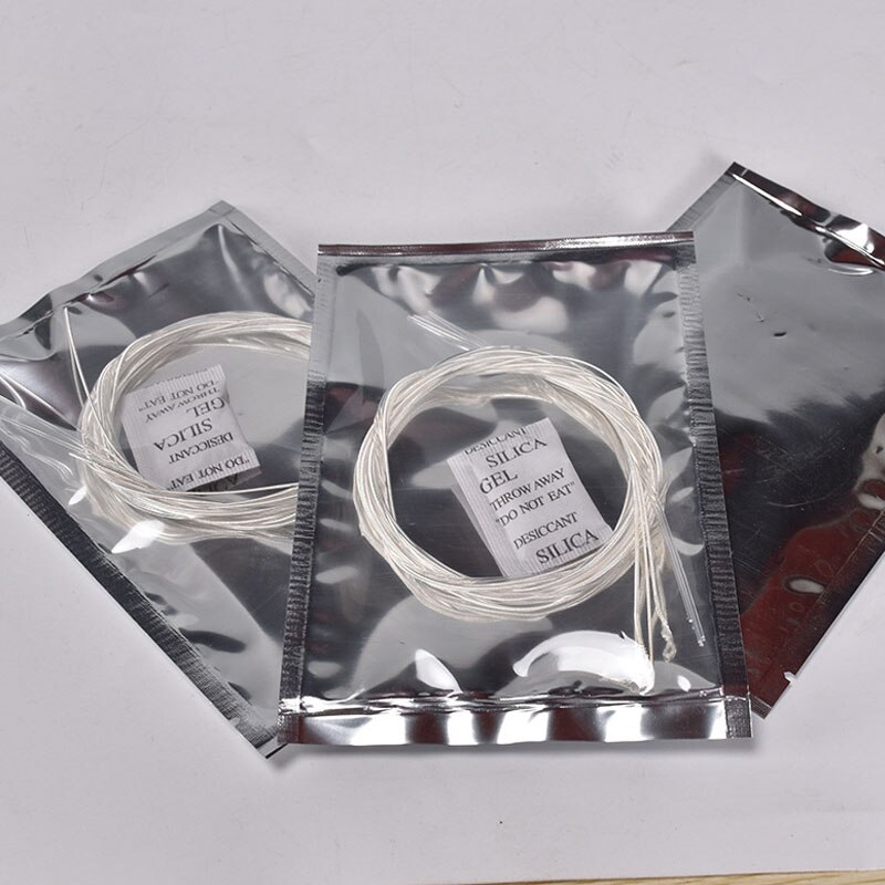 6 unids/set las cuerdas de la guitarra de Nylon de plata cuerdas para el clásico guitarra acústica de cuerdas de guitarra 1-6 E B G D E