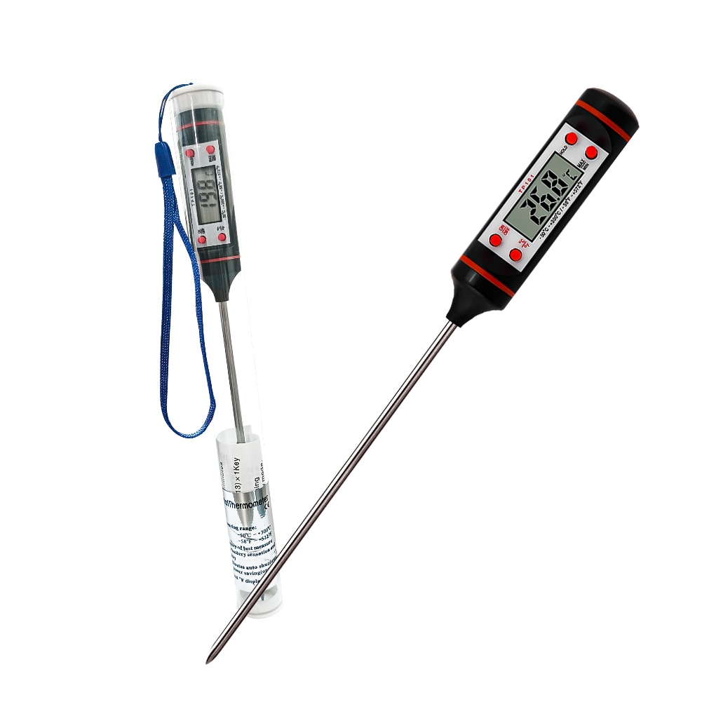 Meijuner Food Plug-in Digital Thermometer Solid Liquid Thermometer for Test the Temperature of Vegetables and Meat