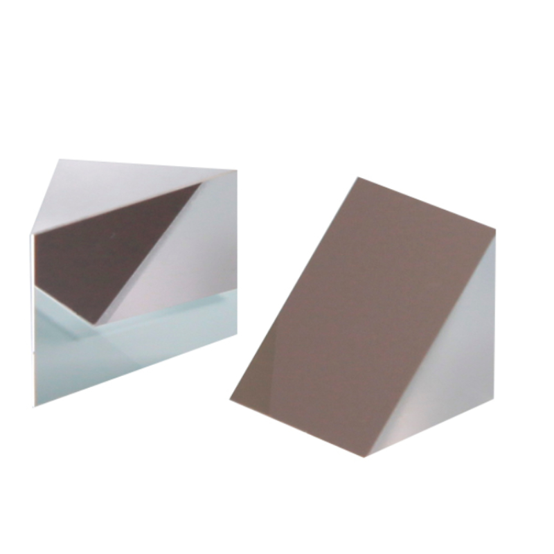 Right Angle Triangular Prism 50Mm 40mm 30mm 25mm 20mm 15mm External Reflective Optical Glass with Aluminum Coating Custom