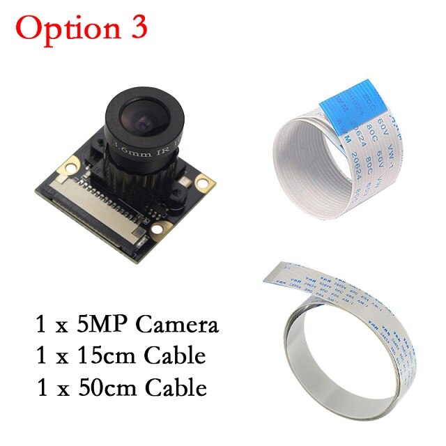 Raspberry Pi Camera 5MP OV5647 1080P Video Camera Focal Verstelbare met FFC Kabel voor Raspberry Pi 4 3 Model B Pi 4B 3B Plus 3B +