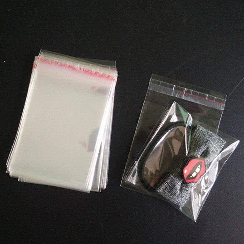 Clear Self-adhesive Cello Cellophane Bag Self Sealing Small Plastic Bags for Candy Packing Resealable Cookie Packaging Bag Pouch