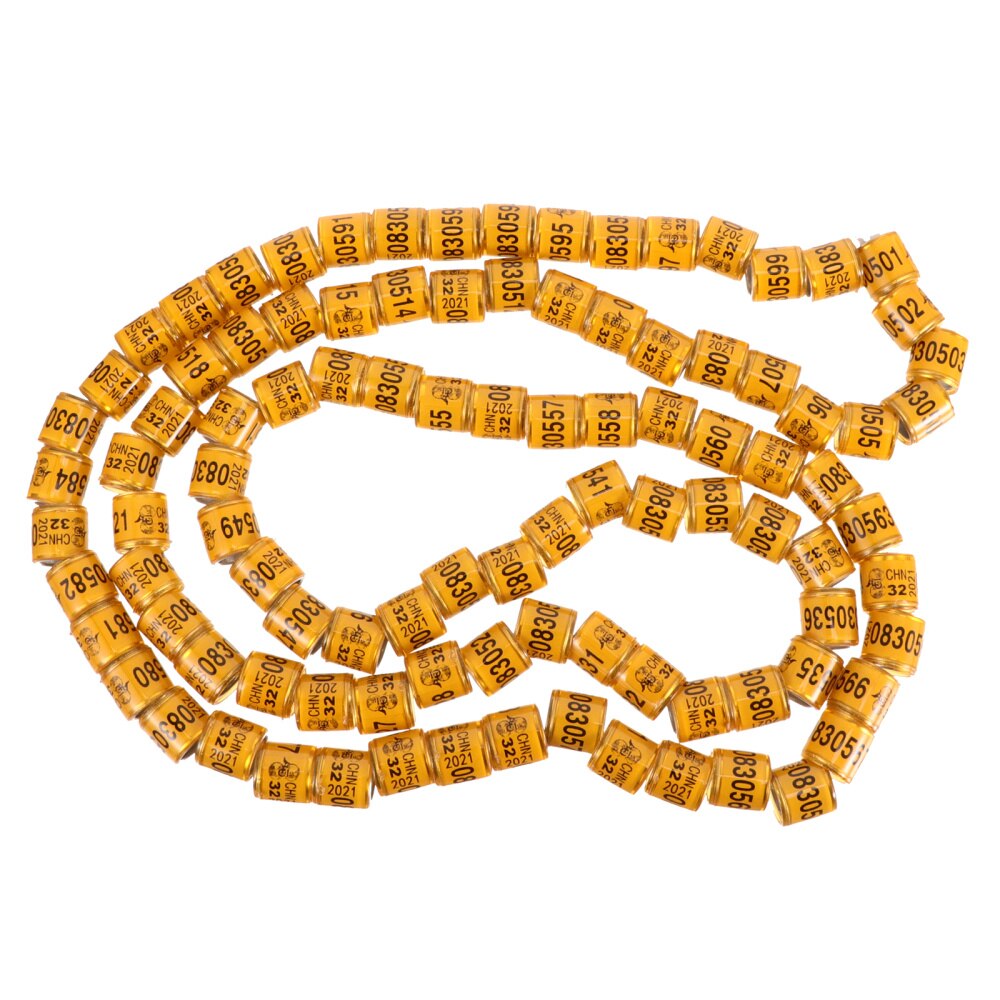 100pcs Numbered Pigeon Leg Rings Bird Identification Bands Poultry Leg Band