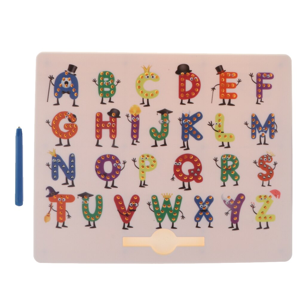 Magnetic Drawing Board Doodle Sketch Board for Alphabet Letter Learning Cogniton Toy for Kids Boys and Girls