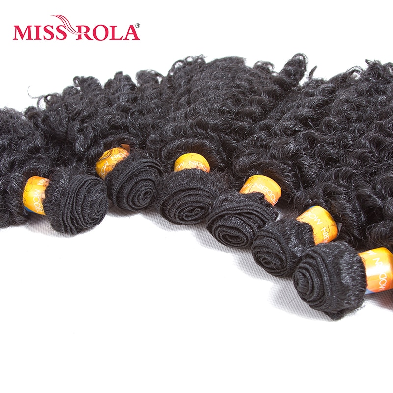 Extensiones de pelo sintético ondulado corto Miss Rola de 8 pulgadas Jazz Wave 6 uds./lote extensiones de pelo Kanekalon ofertas de extensiones de 4 colores para mujer