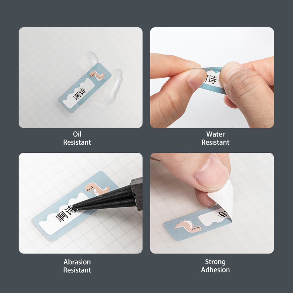 Phomemo M110 Printer Self-Adhesive Label Paper Square Round White Transparent Color Labels for M200 M120 Label Maker Sticker