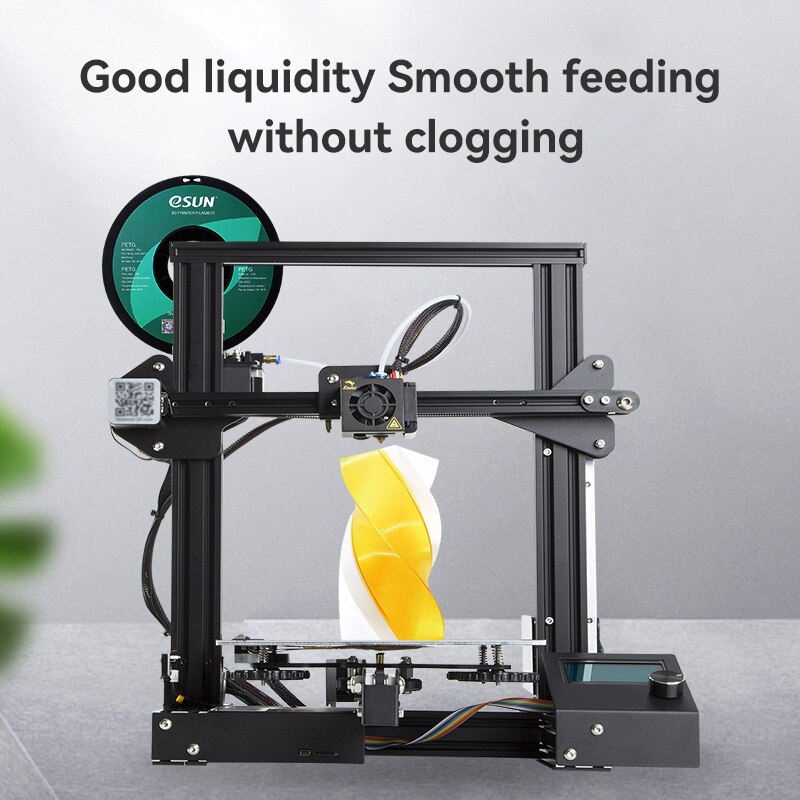 Esun petg filament 1.75mm,3d printer filament petg nøjagtighed  +/- 0.05mm,1kg 2.2 lbs spole 3d printmaterialer til 3d printere