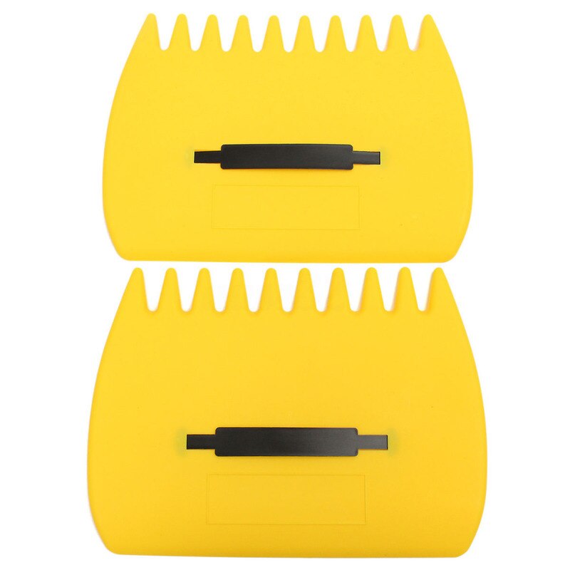 2 Stks/paar Geel Plastic Tuin Yard Blad Scoops Gras Hand Handige Gazon Harken