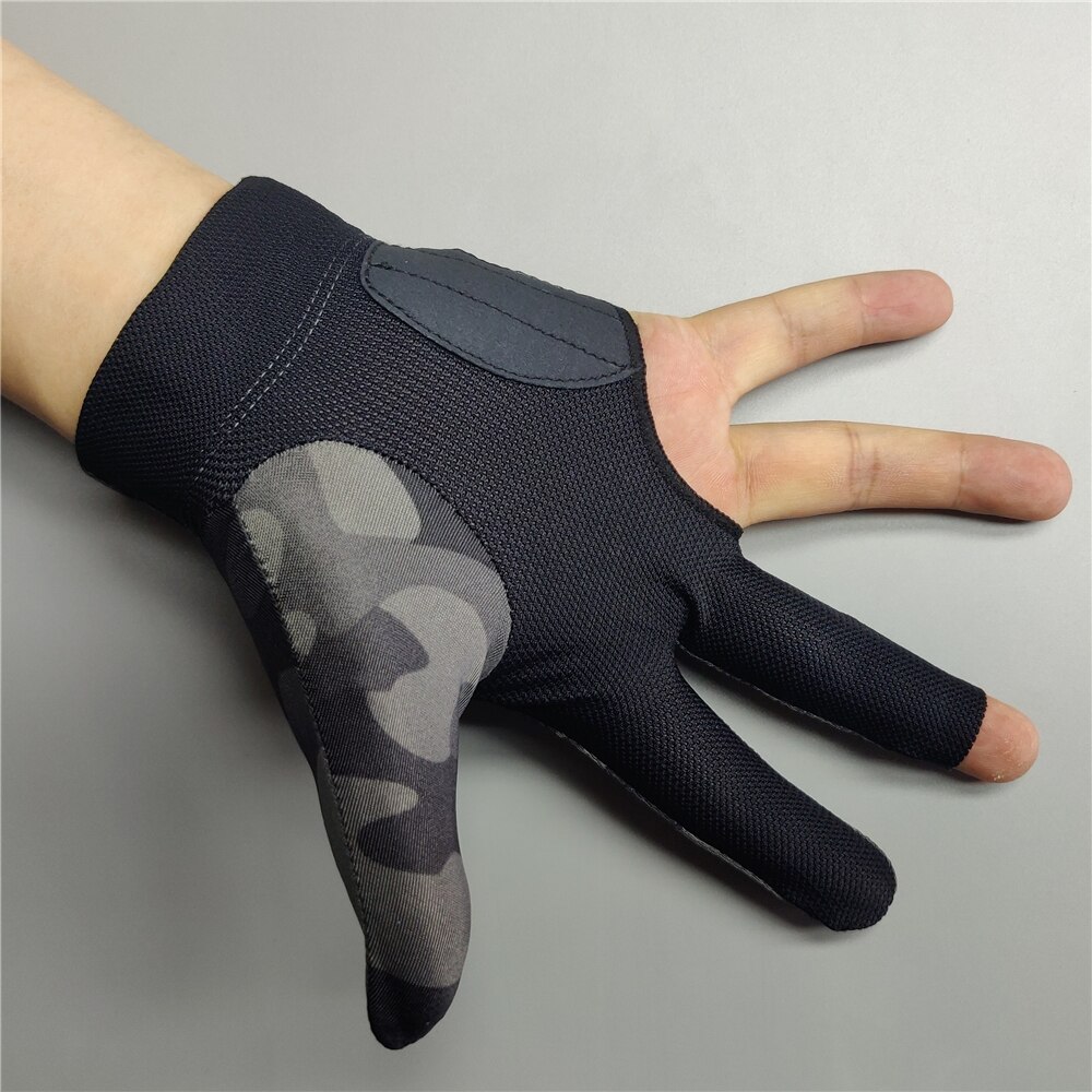 Billiard Glove Left Right Hand Medium Billking Camouflage Carom Glove 3 Fingers Pool Glove Billiard Accessories