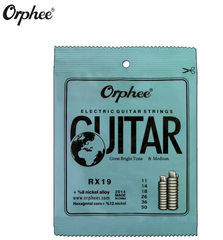 , 10 Uds. Cuerdas de guitarra orphee RX15 RX17 RX19, cuerdas de guitarra eléctrica súper ligeras: RX19