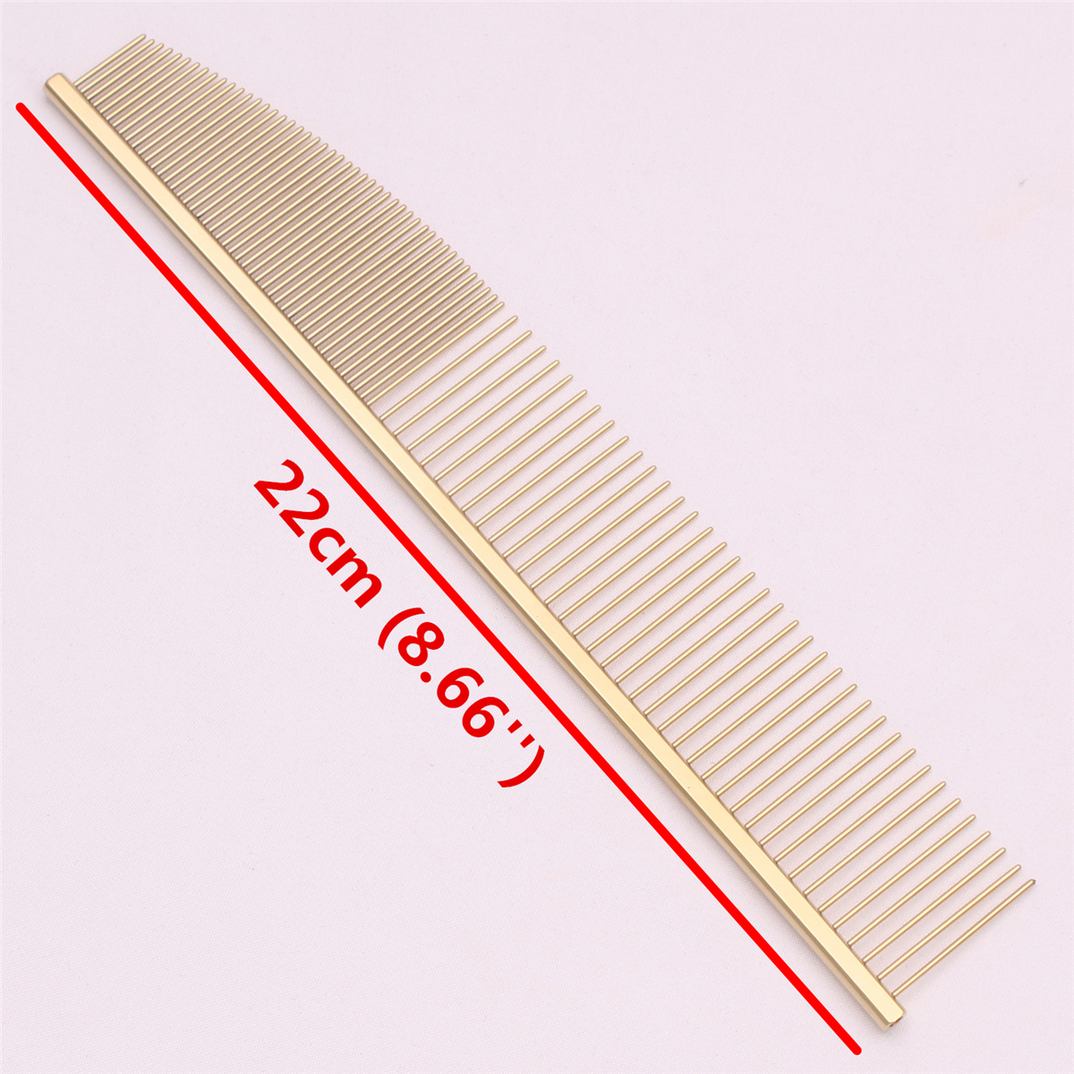 Copper Dog Grooming Combs Pet Boundary Knot Massage Tools Salon Cat Hair Cleaning Crescent High Low Teeth 7817#: green