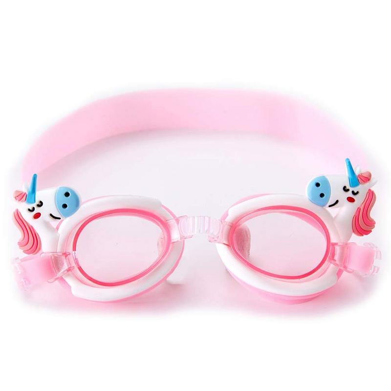 Zwembril Voor Kinderen Leuke Cartoon Anti Fog Zwemmen Bril Kids Duiken Surfen Bril Jongen Meisje Verminder Glare Eyewear: pink white